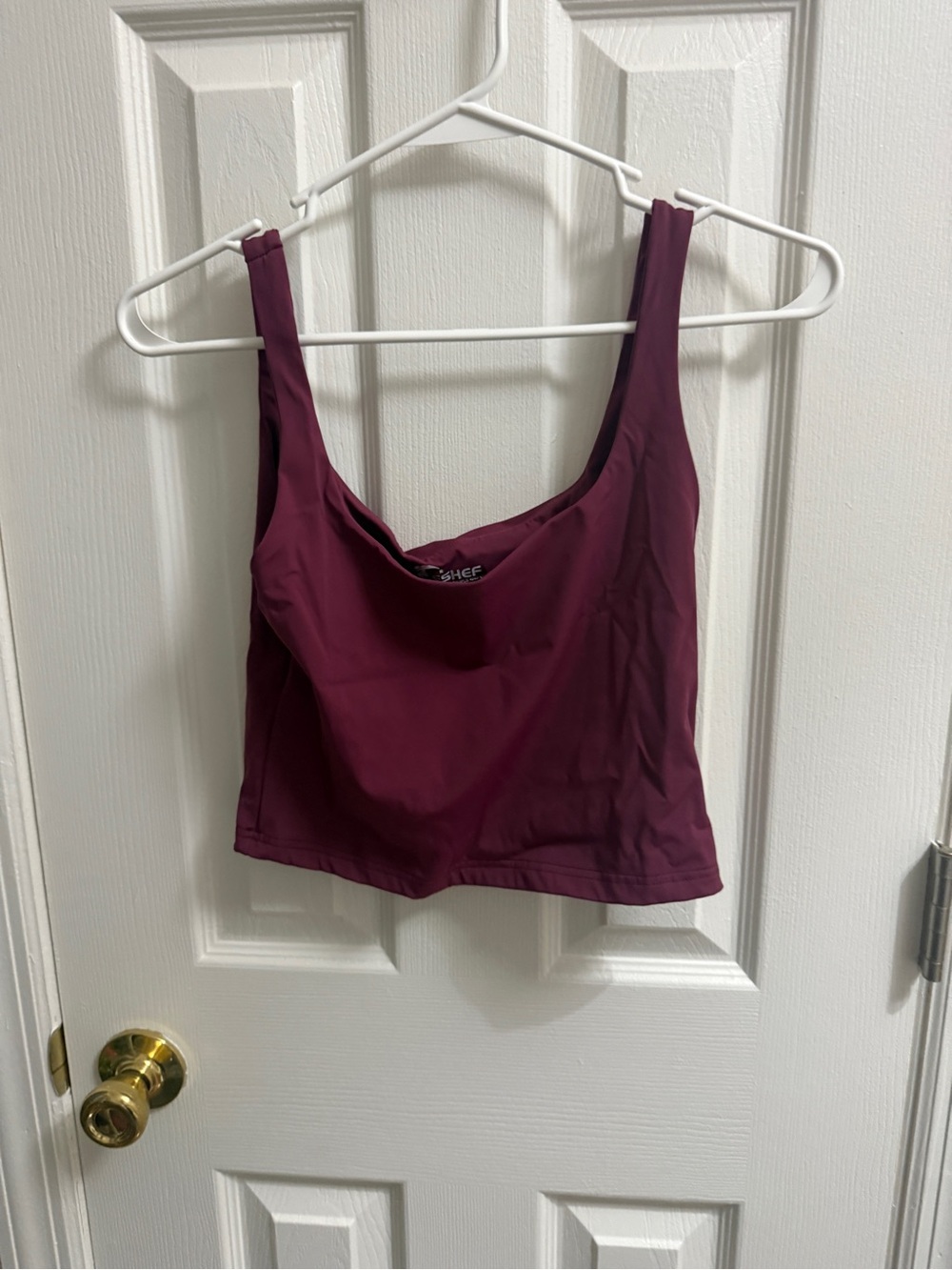 ESHEF Maroon Stretch Tank Top